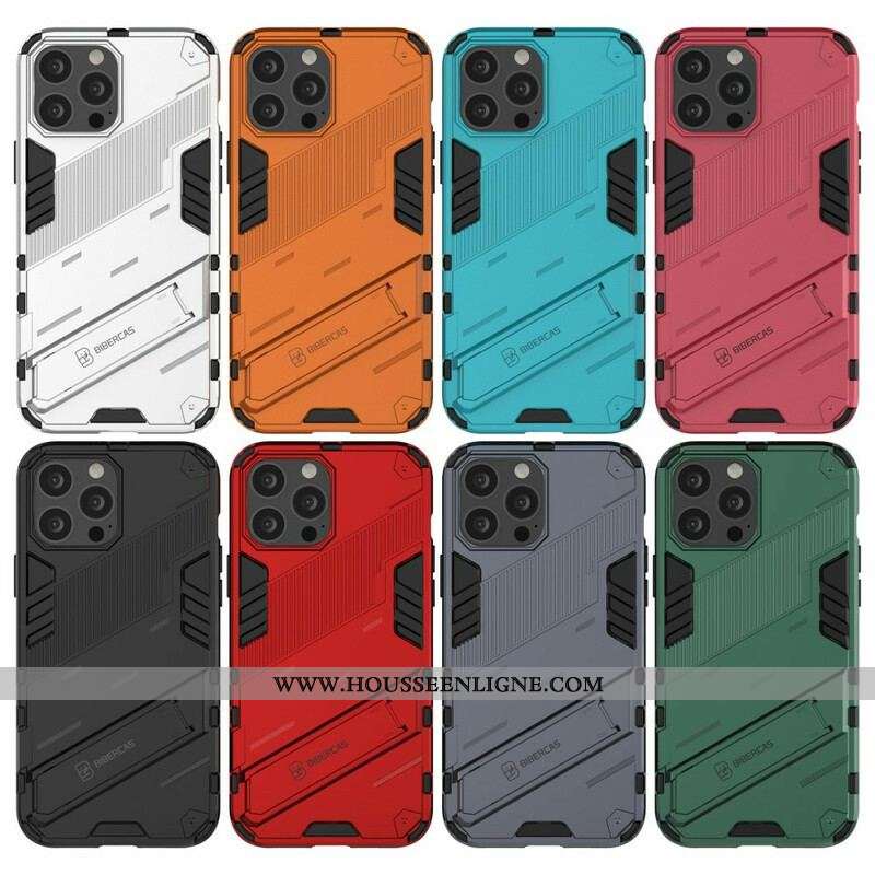 Coque iPhone 13 Pro Max Support Amovible Deux Positions Mains Libres