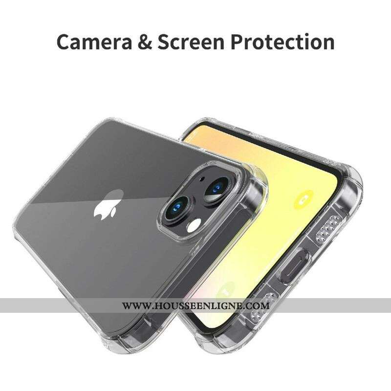 Coque iPhone 13 Pro Max Transparente LEEU Coussins Protecteurs