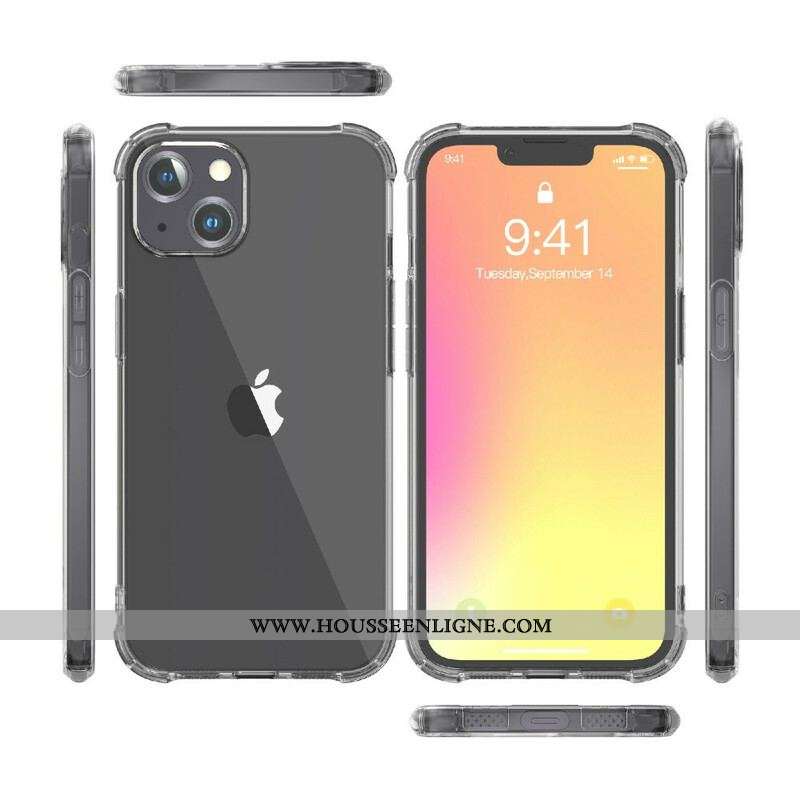 Coque iPhone 13 Pro Max Transparente LEEU Coussins Protecteurs