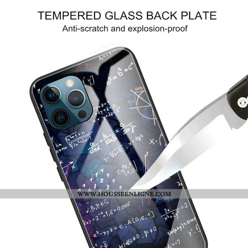 Coque iPhone 13 Pro Max Verre Trempé Calculs Mathématiques