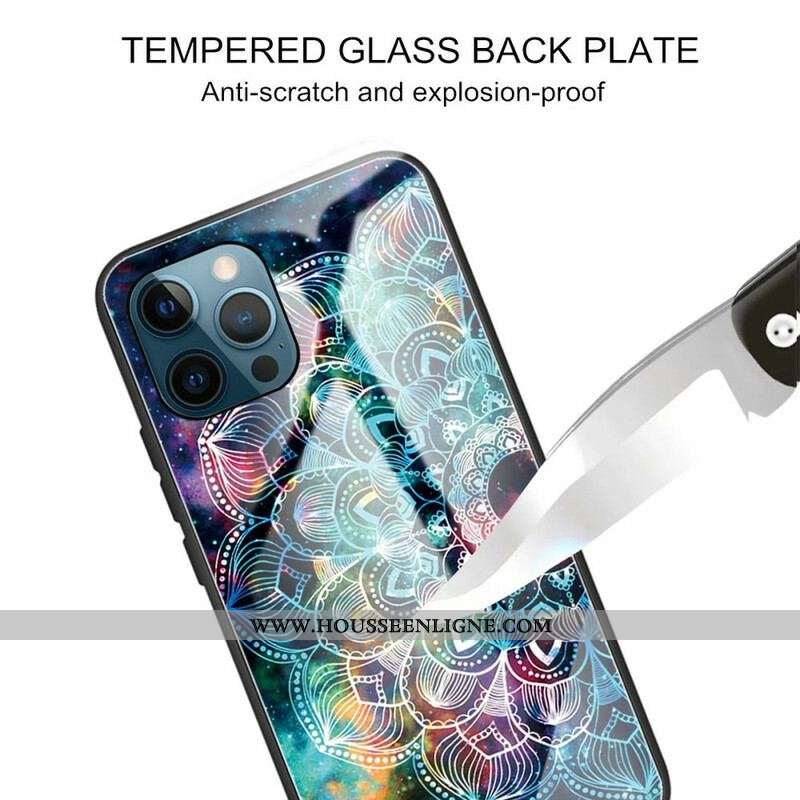 Coque iPhone 13 Pro Max Verre Trempé Mandala