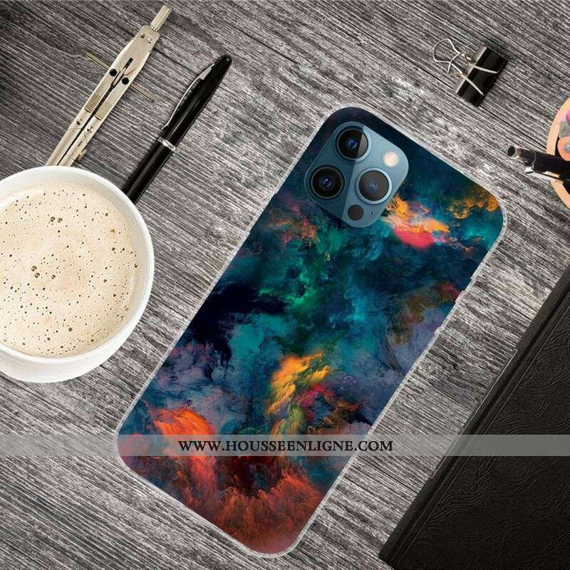 Coque iPhone 13 Pro Nuages Colorés