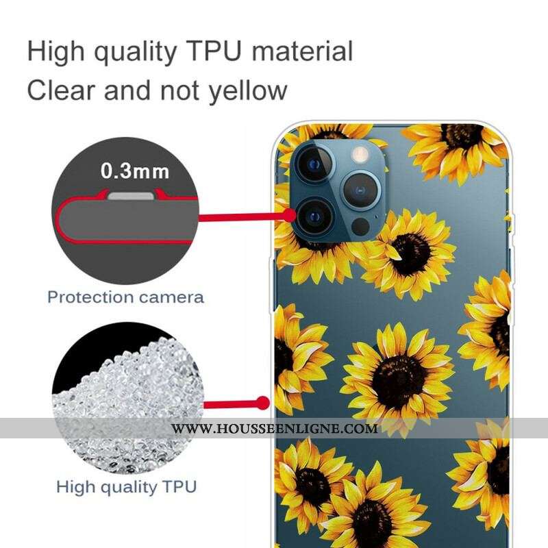 Coque iPhone 13 Pro Tournesols