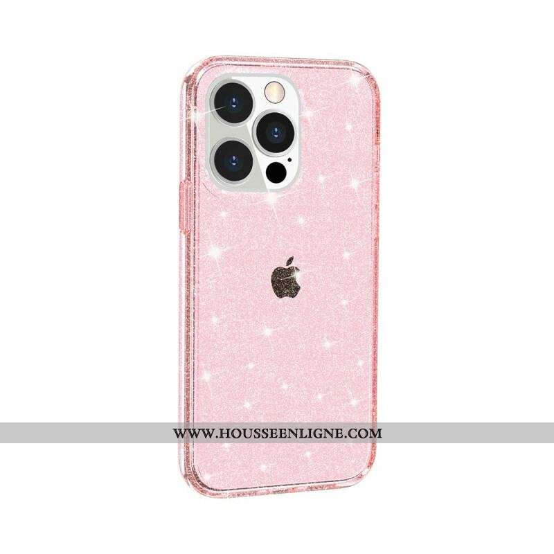 Coque iPhone 13 Pro Transparente Paillettes