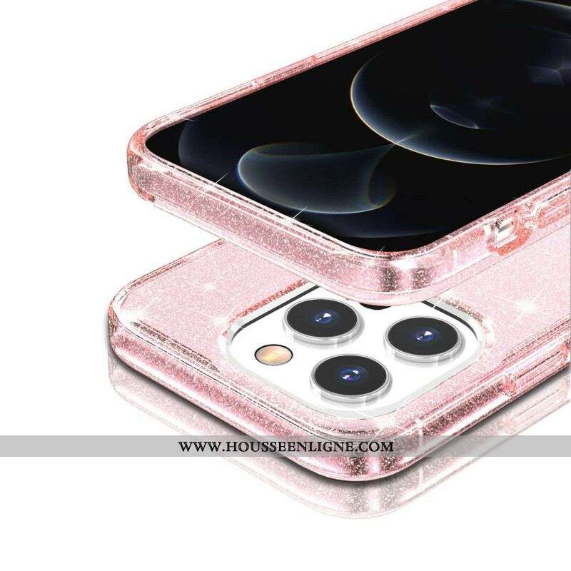 Coque iPhone 13 Pro Transparente Paillettes