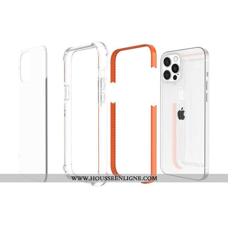 Coque iPhone 13 Pro Transparente Rebords Silicone