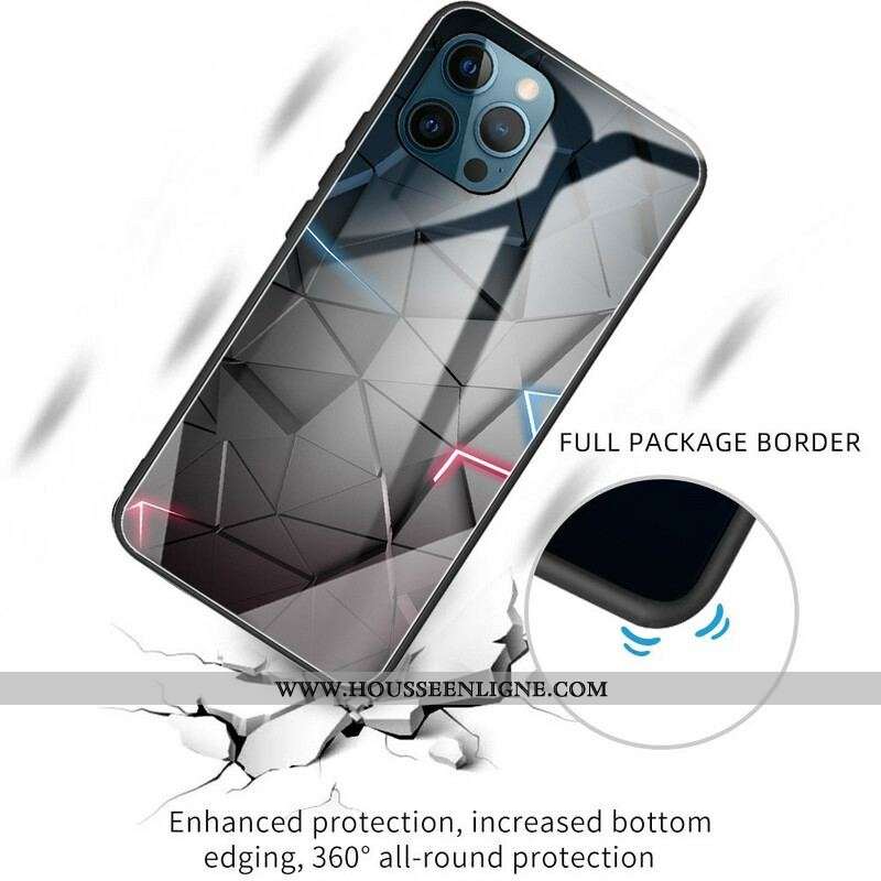 Coque iPhone 13 Pro Verre Trempé Géométrie