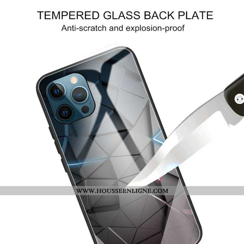 Coque iPhone 13 Pro Verre Trempé Géométrie