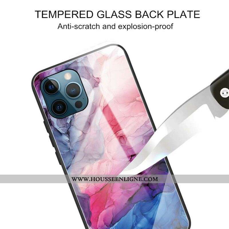 Coque iPhone 13 Pro Verre Trempé Marble