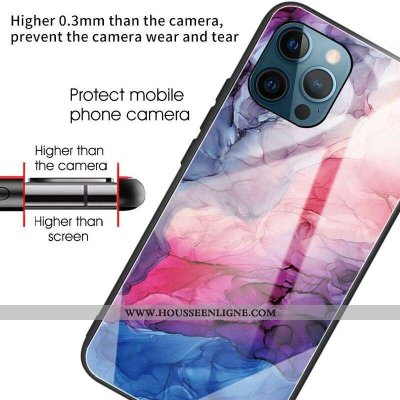 Coque iPhone 13 Pro Verre Trempé Marble