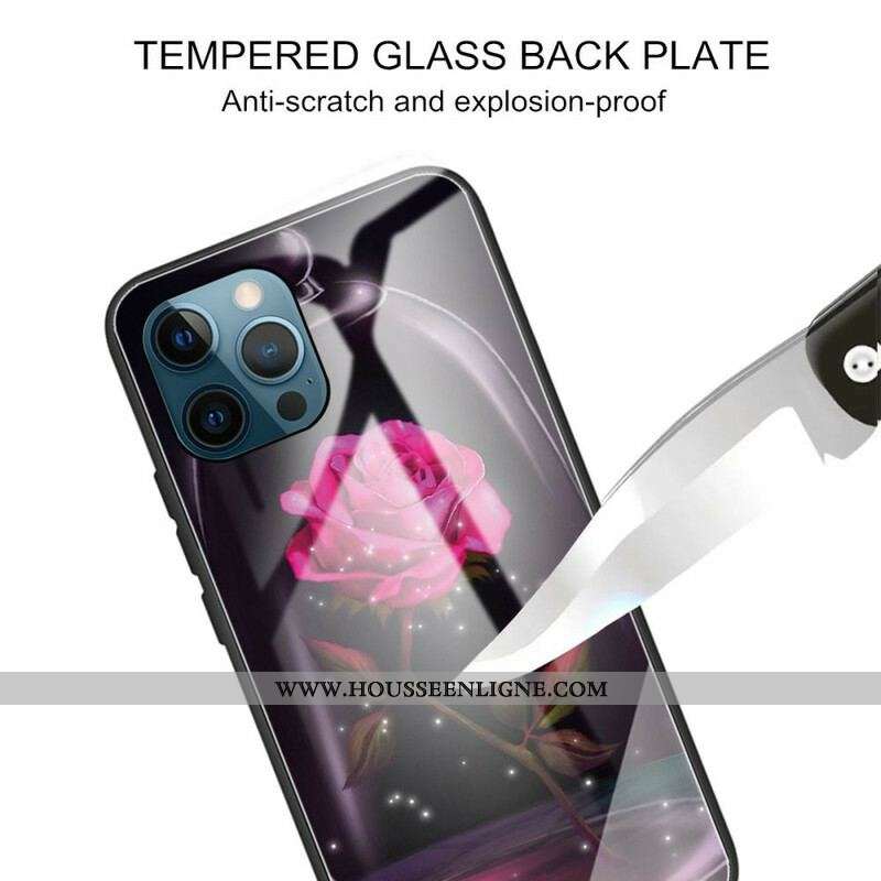 Coque iPhone 13 Pro Verre Trempé Rose Magique