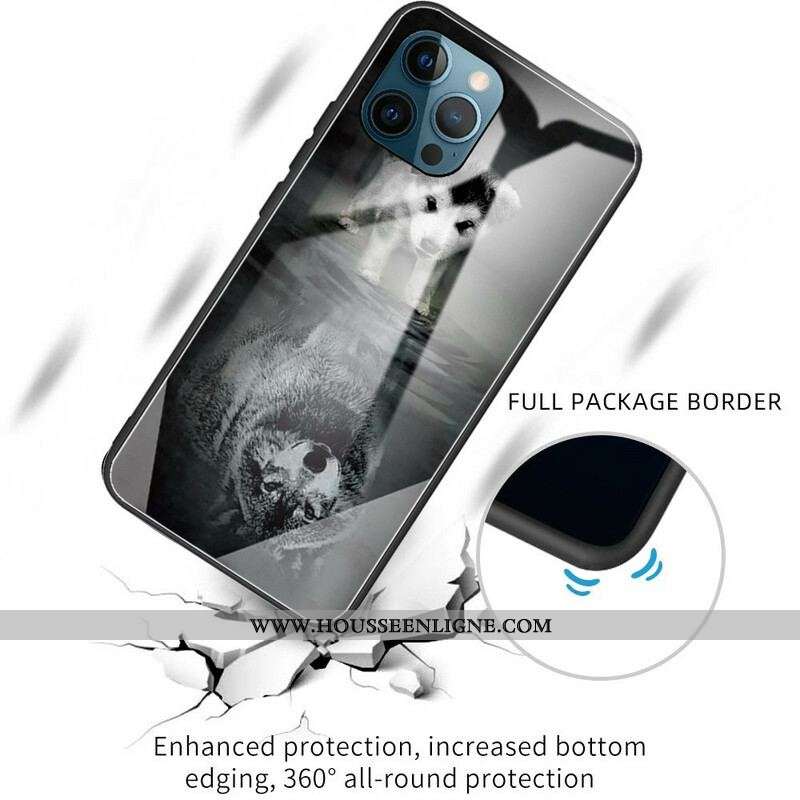 Coque iPhone 13 Pro Verre Trempé Rêve de Chiot