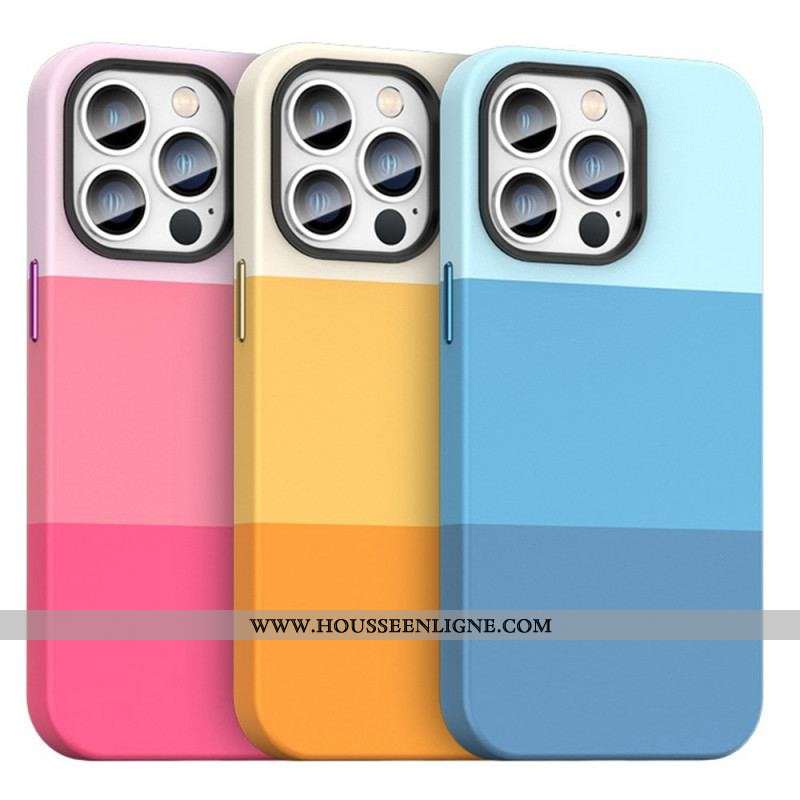 Coque iPhone 14 Bandes Colorées