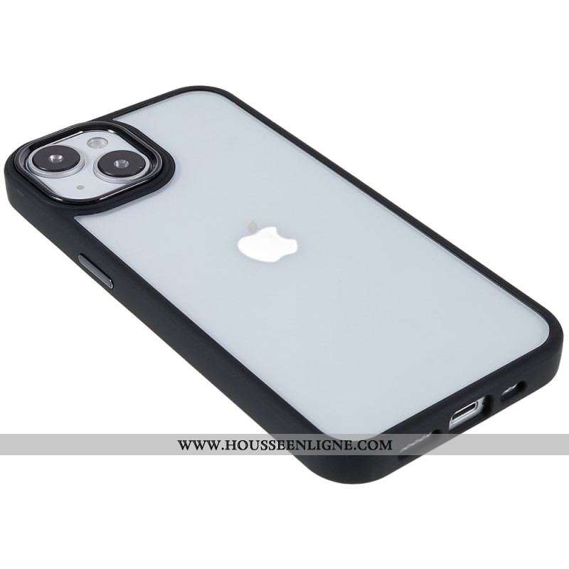 Coque iPhone 14 Plus Acrylique Rebords Silicone