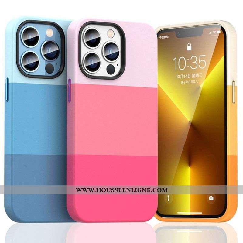 Coque iPhone 14 Plus Bandes Colorées