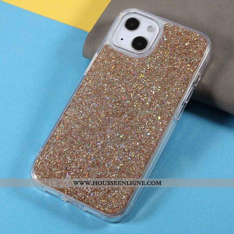 Coque iPhone 14 Plus Paillettes Élégantes