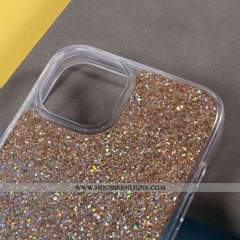 Coque iPhone 14 Plus Paillettes Élégantes