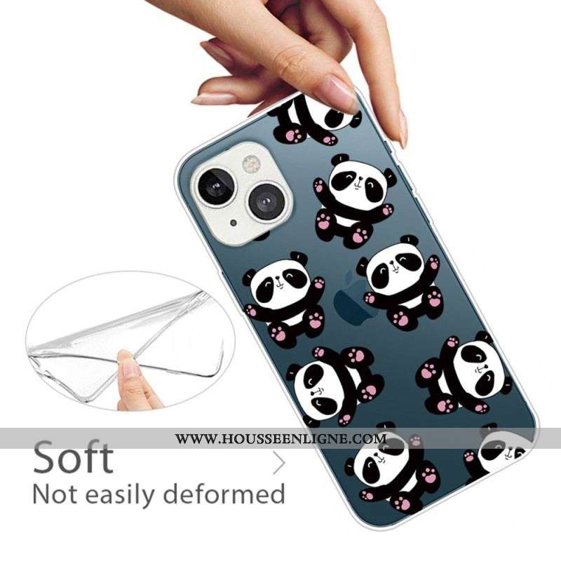 Coque iPhone 14 Plus Petits Pandas