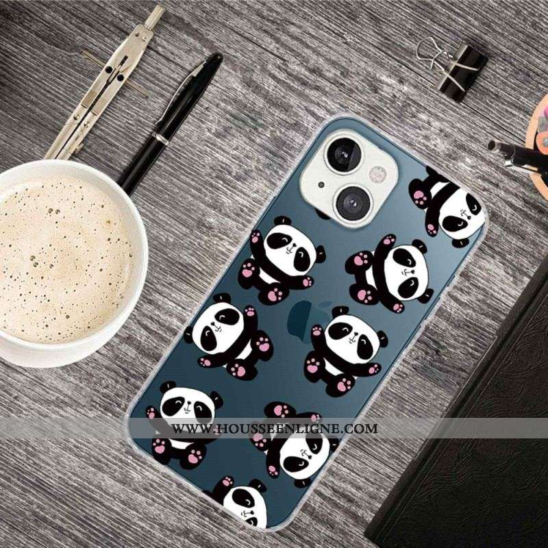 Coque iPhone 14 Plus Petits Pandas