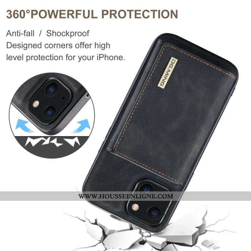 Coque iPhone 14 Plus Porte-Cartes Détachable DG.MING