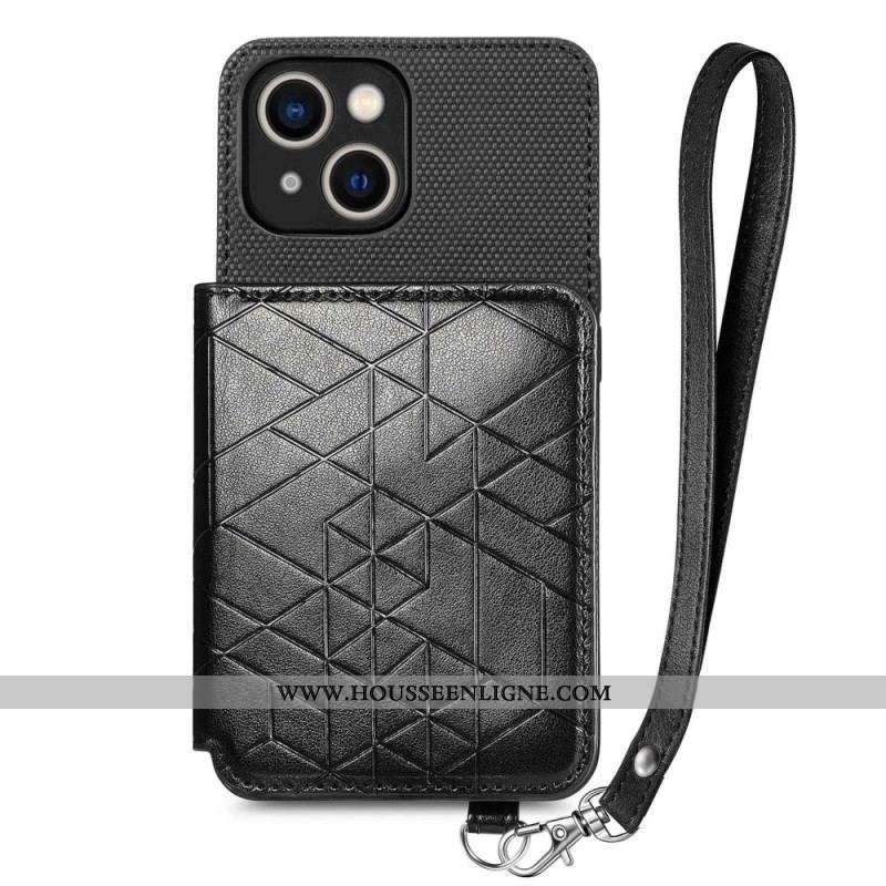 Coque iPhone 14 Plus Simili Cuir Pochette Porte-Cartes