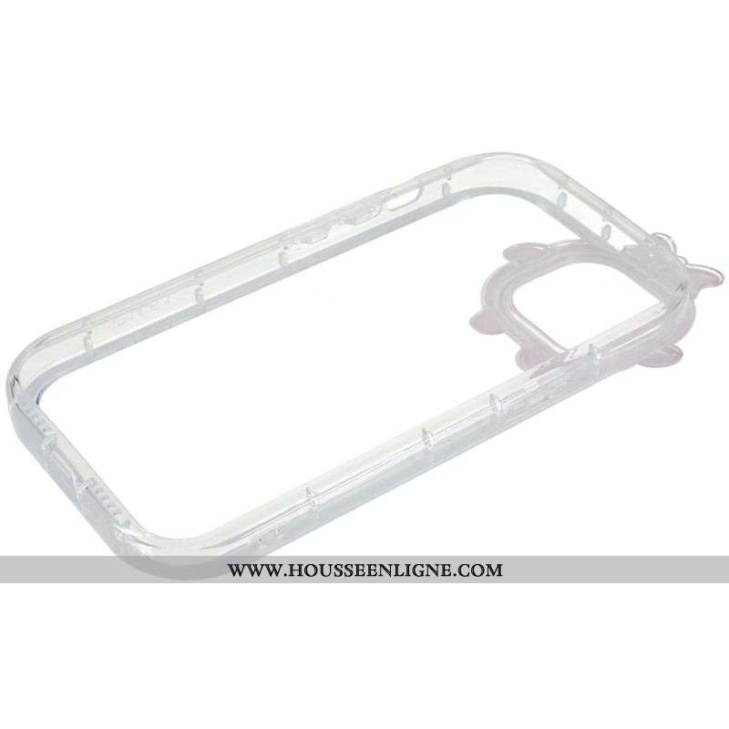 Coque iPhone 14 Plus Transparente et Protection Lentille Amusante