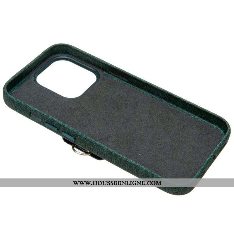 Coque iPhone 14 Porte-Carte Éléphant Avec Lanière