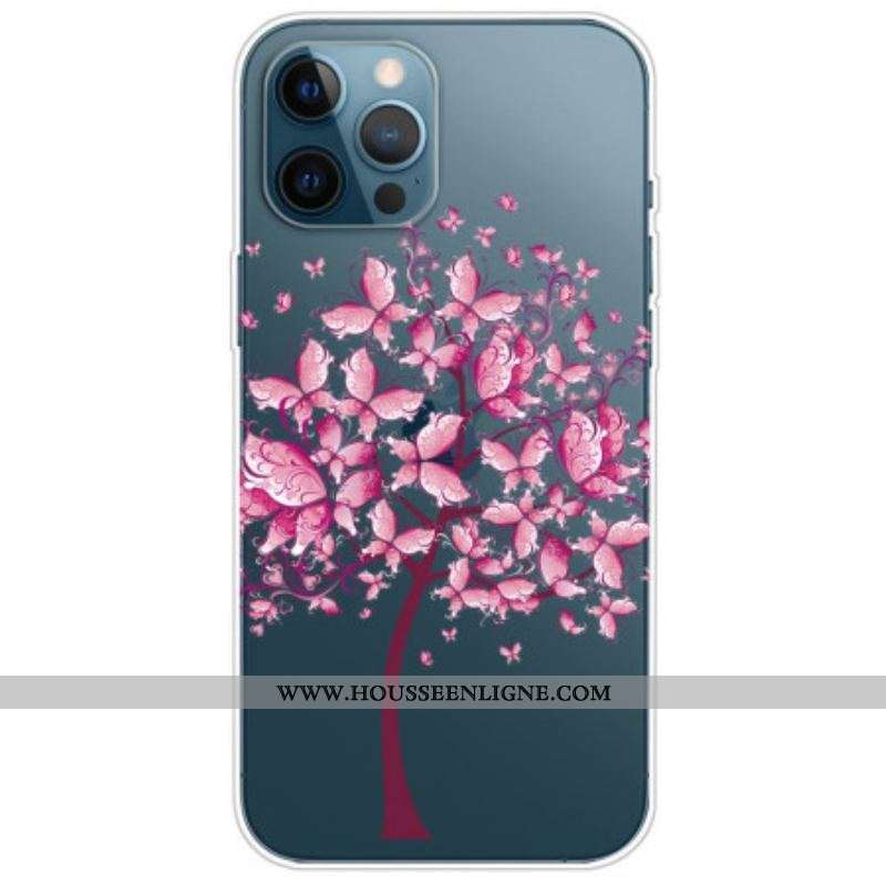 Coque iPhone 14 Pro Arbre Rose