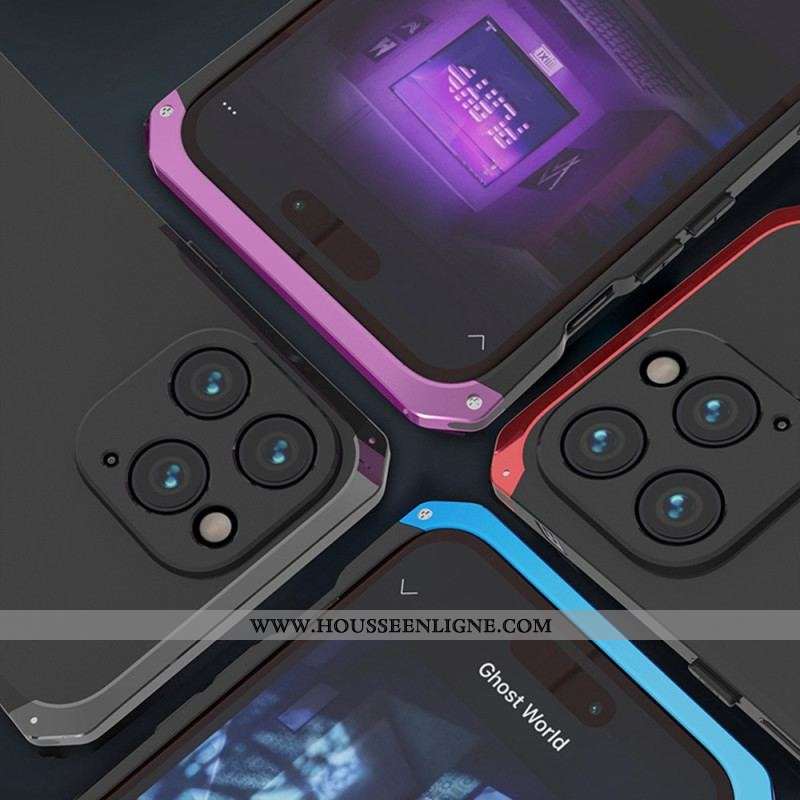 Coque iPhone 14 Pro Bicolore Cadre Métal