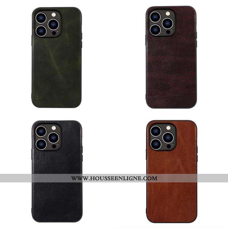 Coque iPhone 14 Pro Cuir Véritable