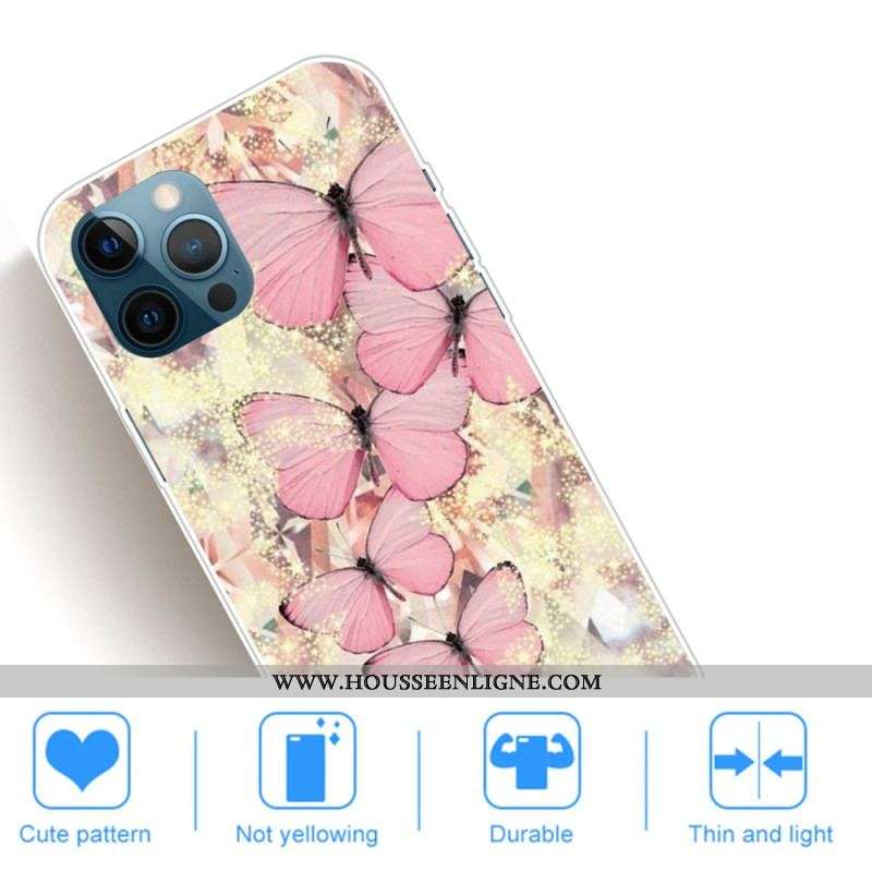 Coque iPhone 14 Pro Déclinaisons Papillons