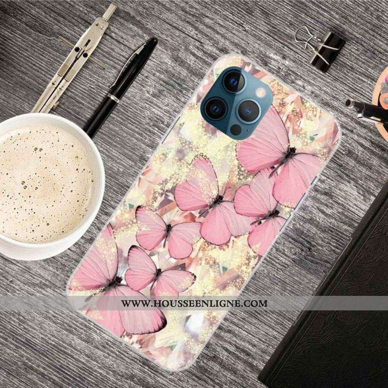 Coque iPhone 14 Pro Déclinaisons Papillons