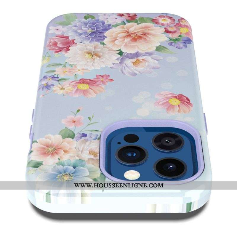 Coque iPhone 14 Pro Fleurs Vintage