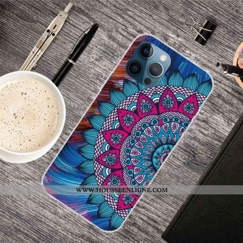 Coque iPhone 14 Pro Mandala Coloré