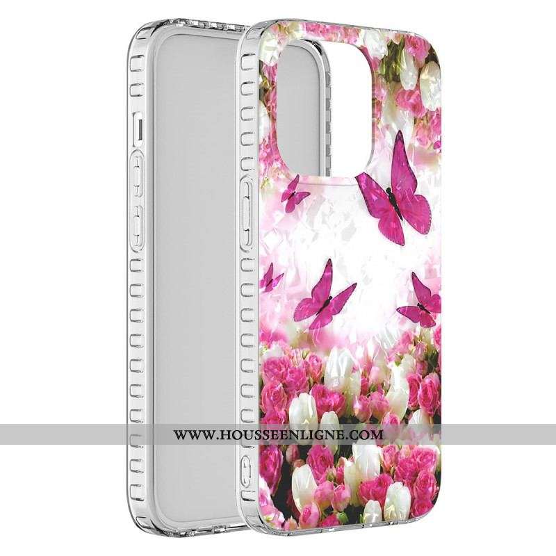 Coque iPhone 14 Pro Max Papillons Stylés