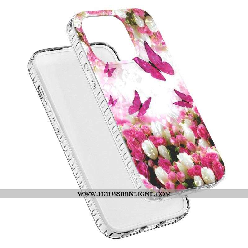 Coque iPhone 14 Pro Max Papillons Stylés