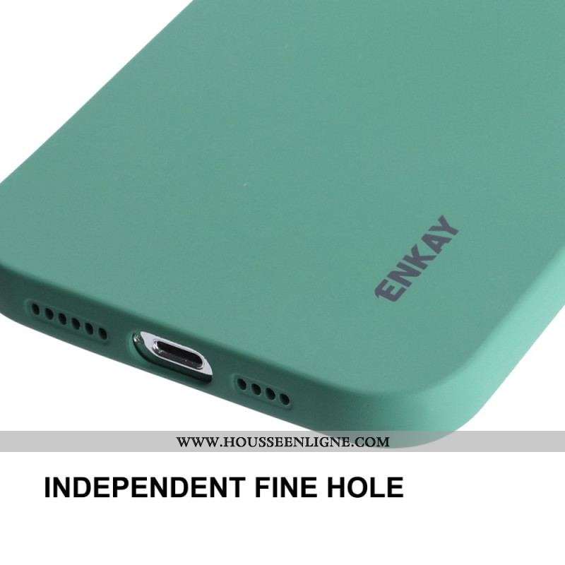 Coque iPhone 14 Pro Max Silicone Liquide ENKAY