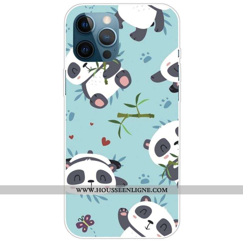 Coque iPhone 14 Pro Max Tas de Pandas