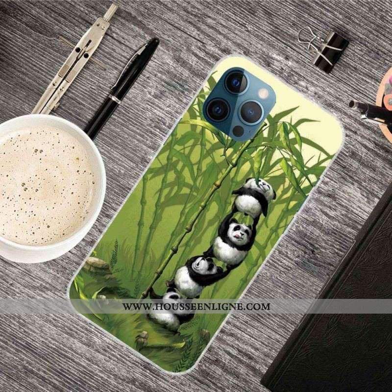 Coque iPhone 14 Pro Max Tas de Pandas