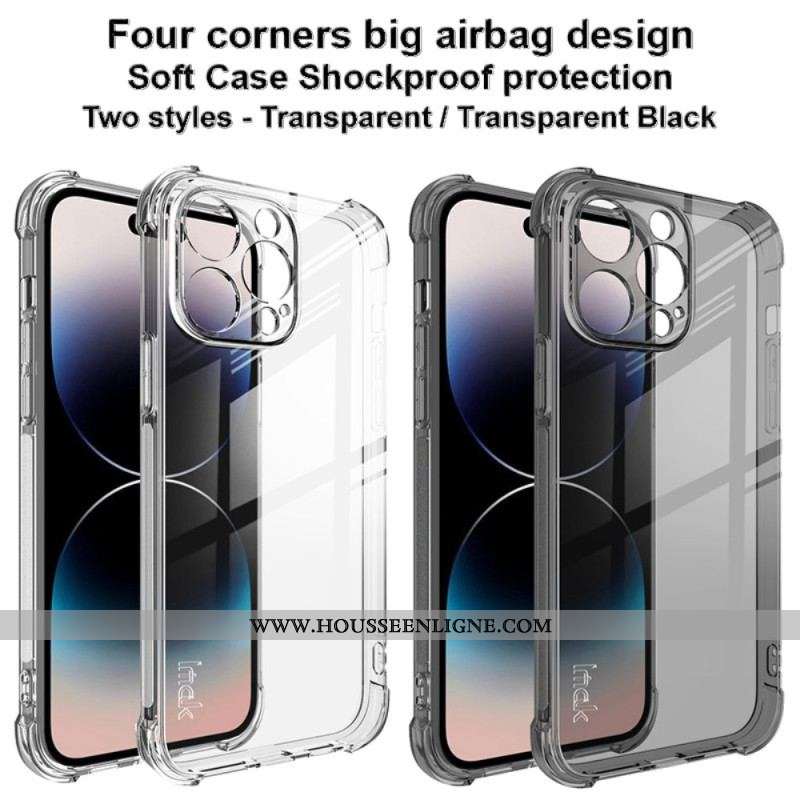 Coque iPhone 14 Pro Max Transparente Coins Airbag Imak