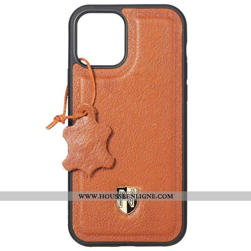 Coque iPhone 14 Pro Max Véritable Cuir CASENEO