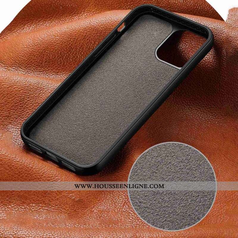 Coque iPhone 14 Pro Max Véritable Cuir CASENEO