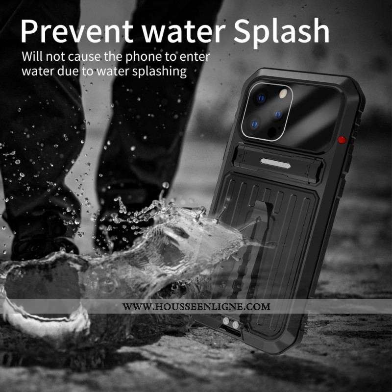 Coque iPhone 14 Pro Max Water Résistant avec Support et Lanières