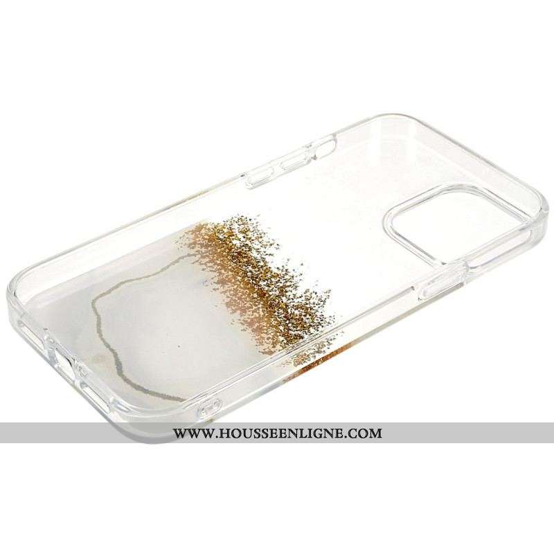 Coque iPhone 14 Pro Paillettes Art