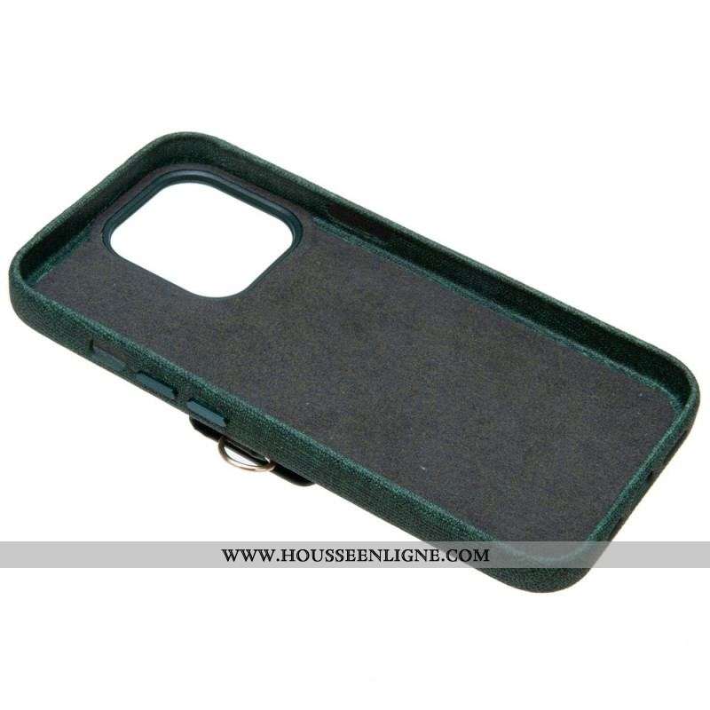 Coque iPhone 14 Pro Porte-Carte Éléphant Avec Lanière