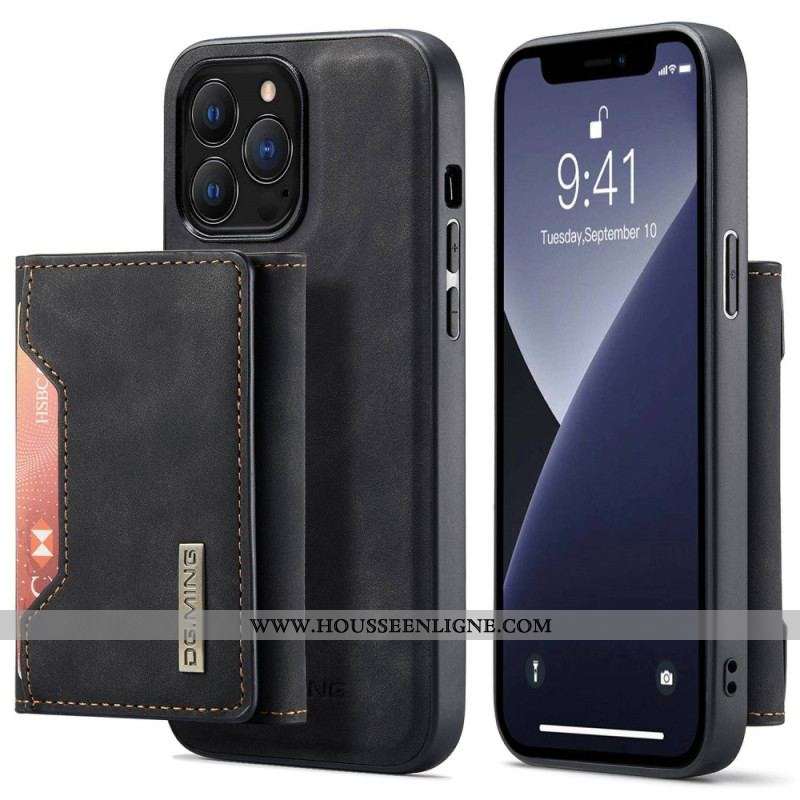 Coque iPhone 14 Pro Porte-Cartes Détachable DG.MING