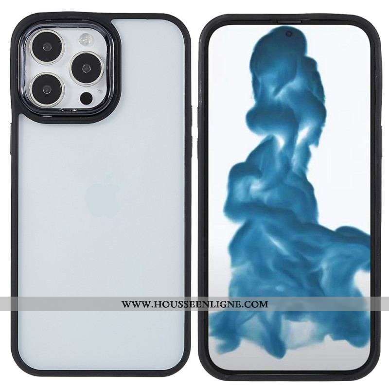 Coque iPhone 14 Pro Transparente Rebords Colorés