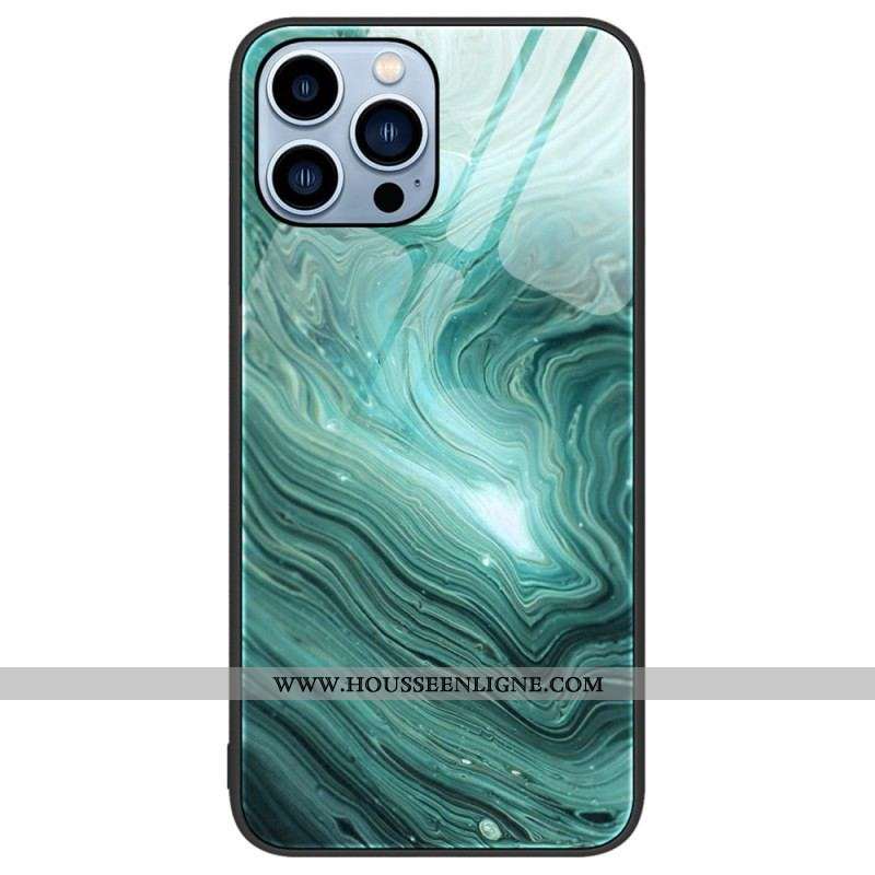 Coque iPhone 14 Pro Verre Trempé Marble Colors