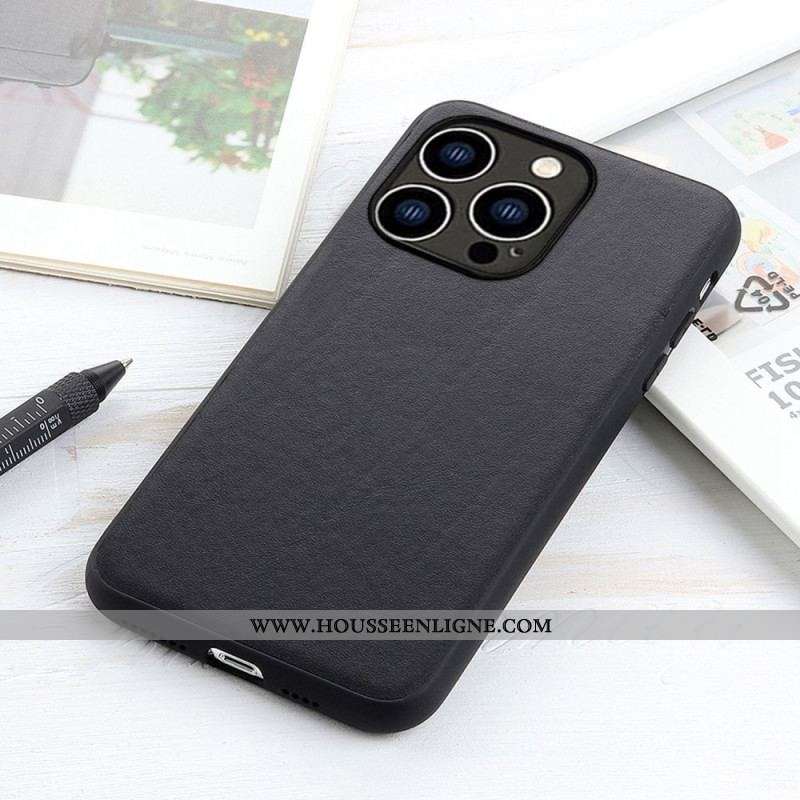 Coque iPhone 14 Pro Véritable Cuir