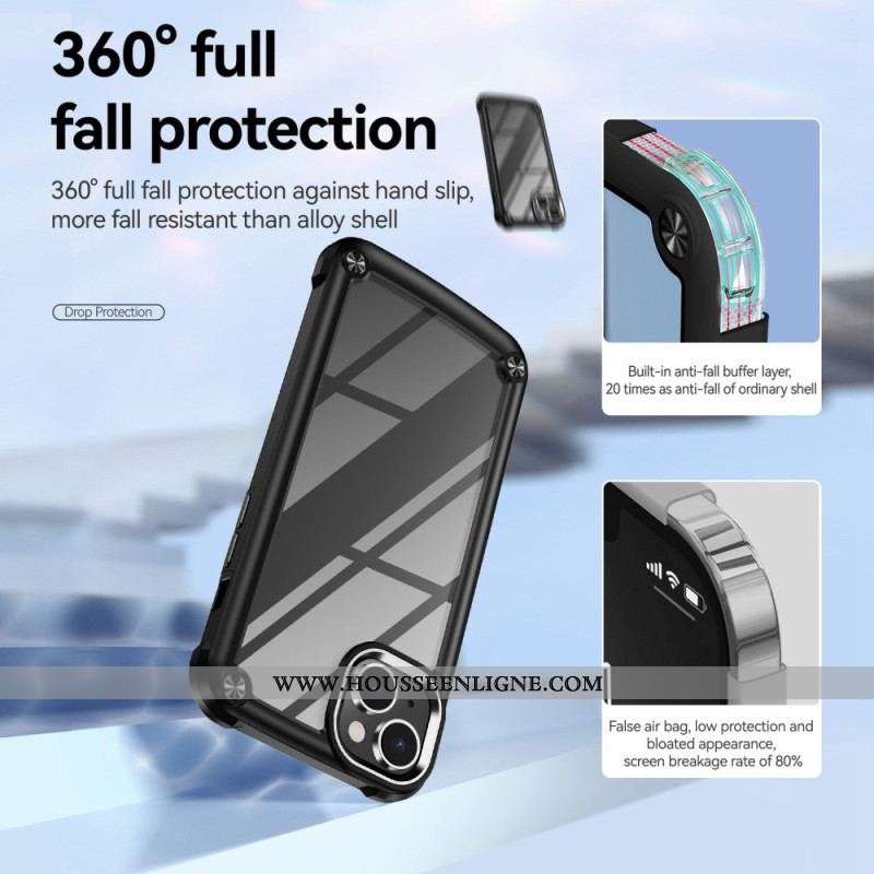 Coque iPhone 14 Transparente Alliage Aluminium